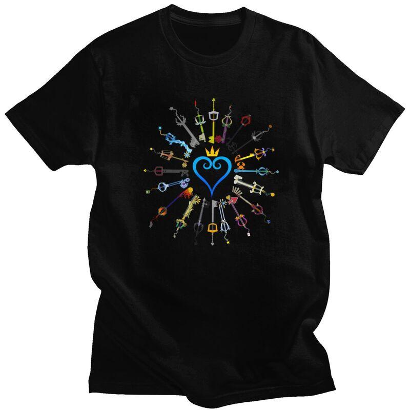 

Unisex Clothing Unisex Custom Anime Game Kingdom Hearts T Shirt Short Sleeve Tshirt Streetwear Tee Pure Cotton Oversized T shirt S