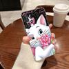 Clear Case For Samsung Galaxy A57 A37 A56 5G A36 Cases A55 A54 A35 A26 A07 A17 A16 A06 A34 A15 Cover Pink Fantasy Cute Marie Cat