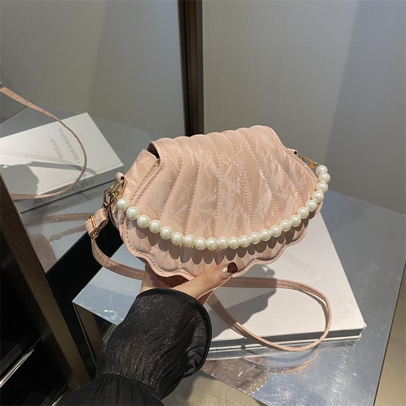 Niche Shell Bag Small Square Bag Stylish And Simple Shoulder Bag Daily Leisure Commuter Messenger Bag