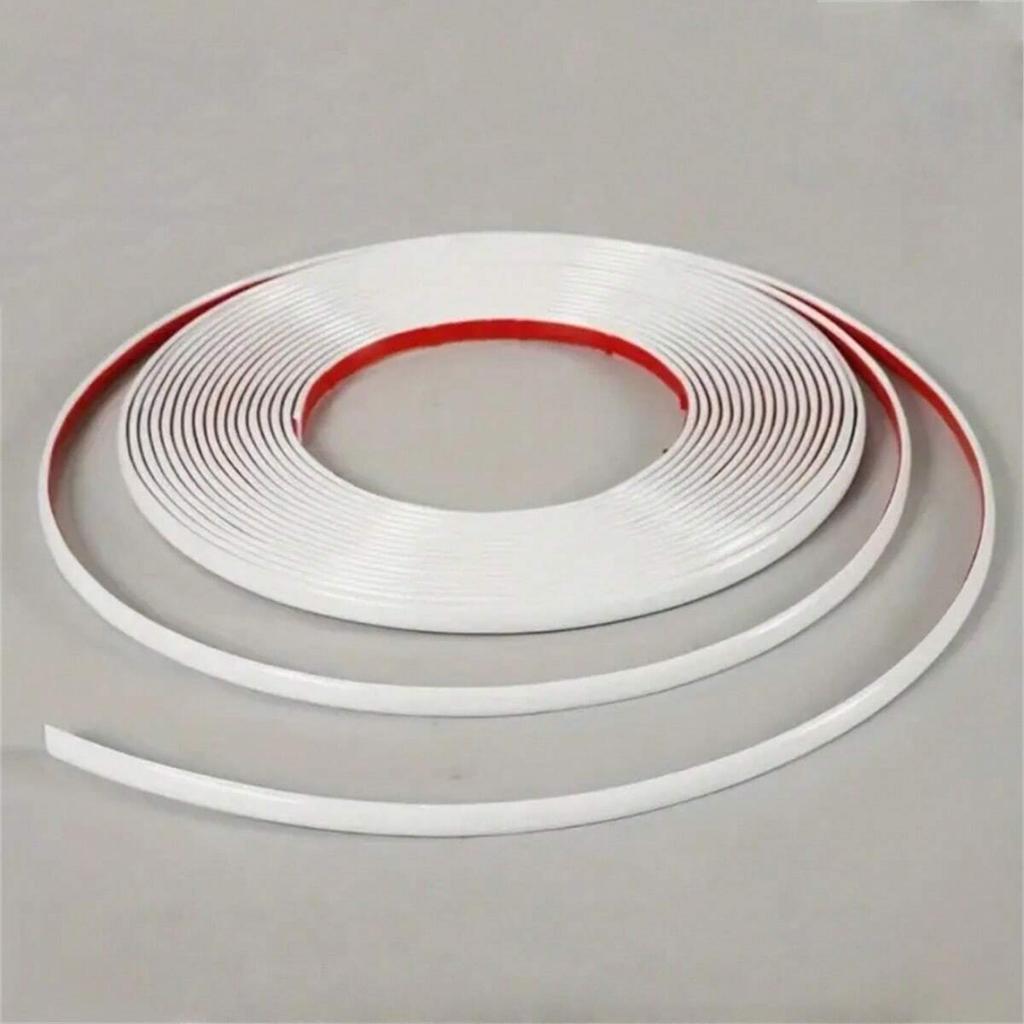 1 Stück 5 m x 0,8 cm Goldfarbenes PVC Dekoratives Kantenleistenband - Perfekt für Wand-, Decken- und Möbelkantenversiegelung Nahtlose Wand Ecke W