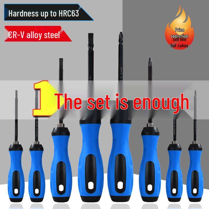 2-in-1 Multi-Functional Manual Screwdriver: Phillips & Flat-head
