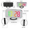 ABGR-Digital Alarm Clock RGB Colorful Large Screen Display Smart Mirror Alarm Clock Date Display For Room Decoration