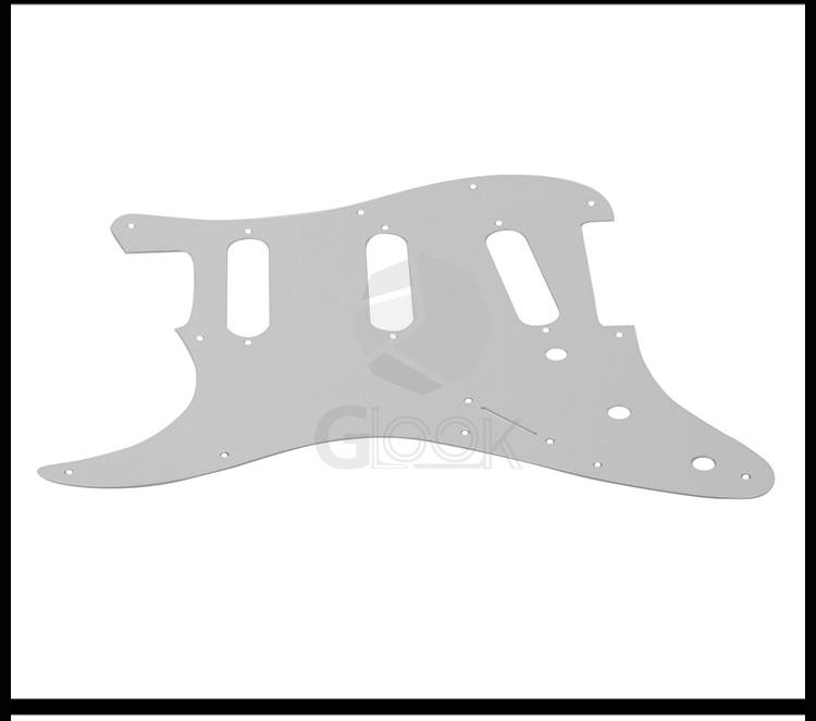 11-Hole SSS Aluminum Alloy Guitar Pickguard Panel Cover - Fits ST Electric Guitars