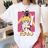 Sailor Moon Anime 2026 Été Y2k T-shirt Femme Unisexe Décontracté Manches Courtes Haut Dessin Animé Kawaii Imprimé Streetwear Mode T-shirt Graphique