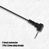 2 Stück ABS T-Kopf 1-Pin 2,5mm Stecker Radio Walkie Talkie Headset Ohrhörer Kopfhörer Passend für Motorola