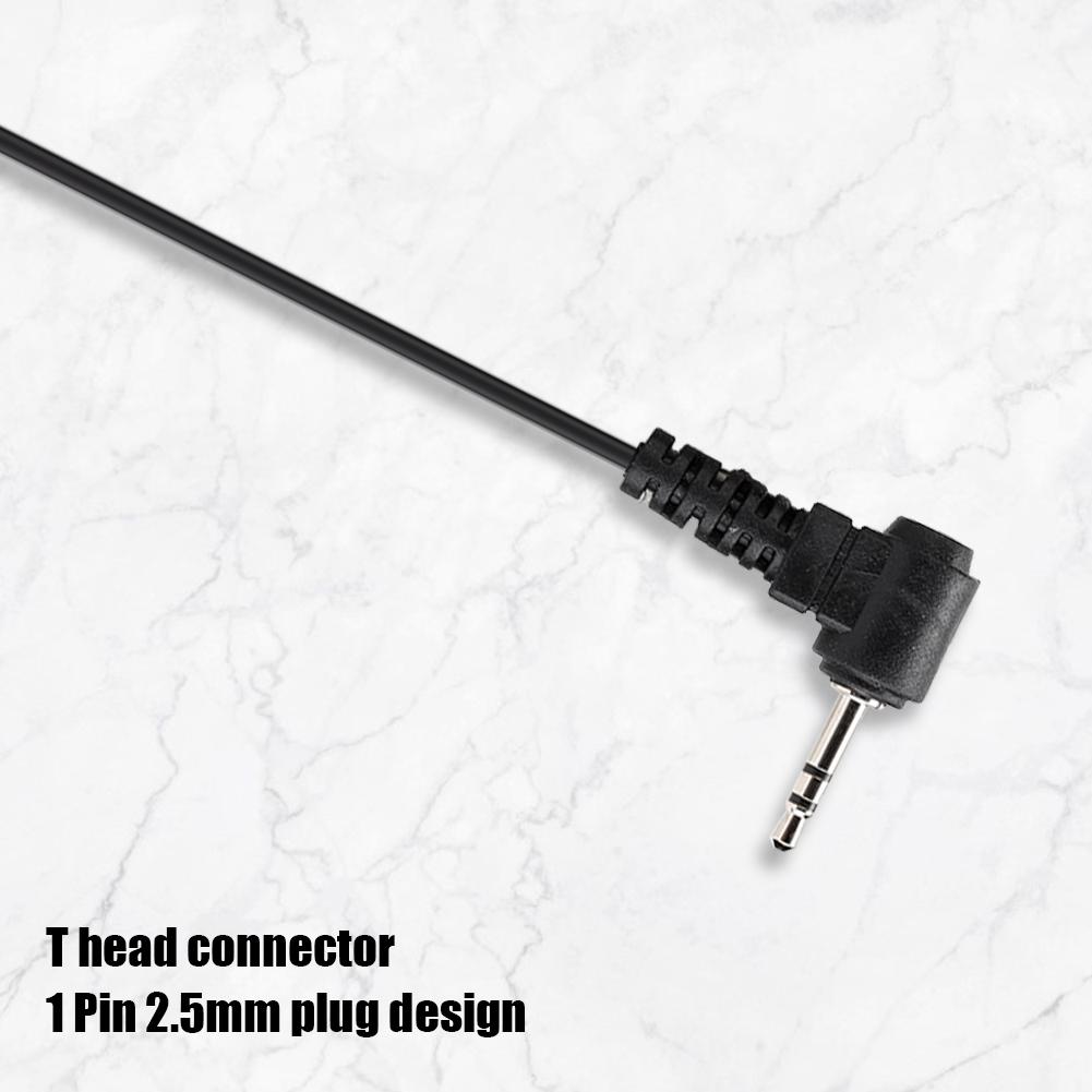2 Stück ABS T-Kopf 1-Pin 2,5mm Stecker Radio Walkie Talkie Headset Ohrhörer Kopfhörer Passend für Motorola