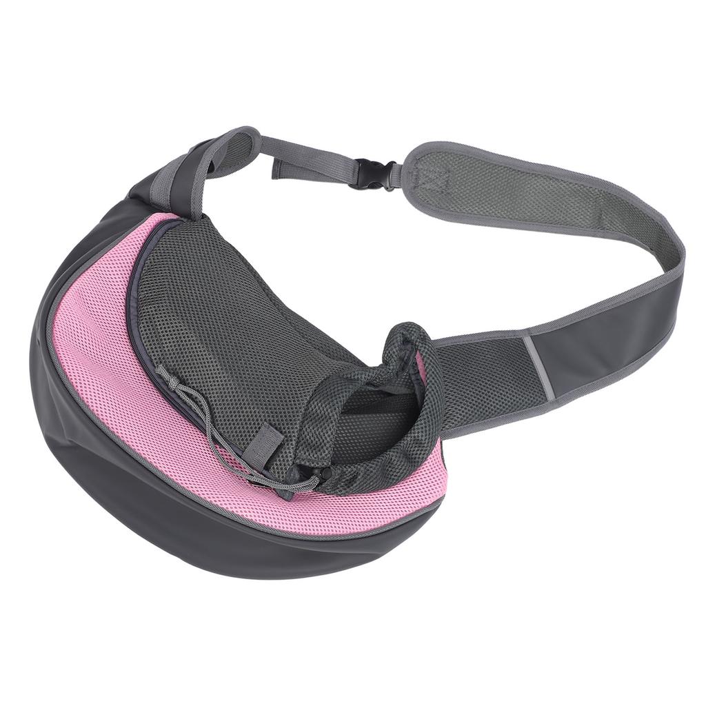 Pet Dog Sling Carrier Adjustable Belt Breathable Mesh Hand Free Puppy Sling Bag for Cats Outdoor