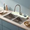 S/M/L Silicone Faucet Mat Rectangular Water Drip Catcher Tray Sink Draining Pad  Bathroom Sink