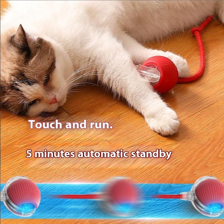 Smart Cat Toys Interactive Ball Electric Pet Toys for Cats Automatic Rolling Ball Kitten Toys Pet Kitten Teaser Game Toys