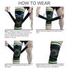 Band Compression Exercise Fitness Knee Pads Running Mountaineering Basketball Knee Pads Warm Nylon Sports Knee Pads