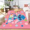 1Pc Stitch Adventure Polka Dots Rug, Office Carpet Indoor Outdoor Doormat, Non-Slip Soft, Living Room, Christmas Halloween Gift. M928603