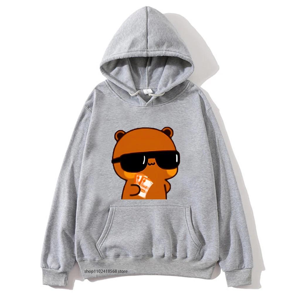 Couple Sweatshirt Bubu and Dudu - PANDA BEAR Love Rich Lovers Graphic Hoodies Women Panda Bear Clothes Kawaii Pullover