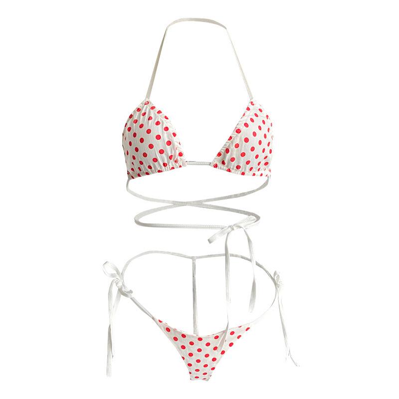 Sexy Free from pure desire temptation, sexy bikini lingerie set, three-point bed, small chest uniform woman