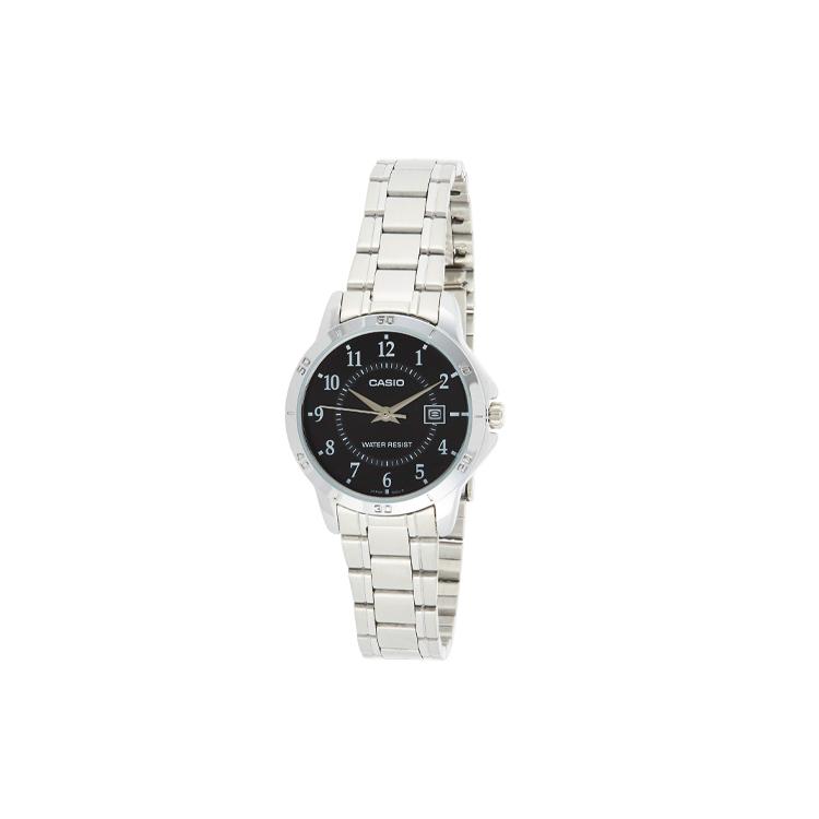 CASIO Women s Standard Series Black Watch LTP-V004D-1BUDF Black Dial