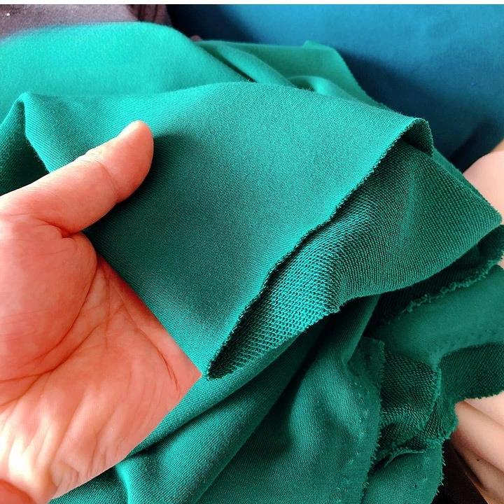 Wide 180cm French Terry Loop Cotton Knitted Fabric Abrasion-Resistant Sweatshirt Sweater Suit Sports Casual Wear Comfortable