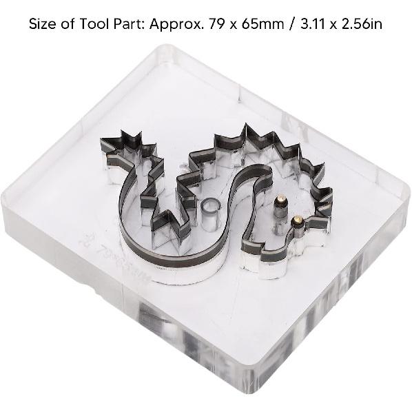 DIY Leather Cutting , Dragon Shape Leather Cutting Tool Steel Rule Leather Die Cut Punch Tool Cutting Die for DIY Leather Craft Strap Fabric