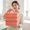 Polyester Multi-Layer Cosmetic Bag Macaron Color Makeup Bag Travel Storage Bag  Holiday