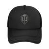 World Of Tanks Logo Mesh Baseball Caps Snapback Fashion Baseball Hats Breathable Casual Casquette Outdoor Unisex