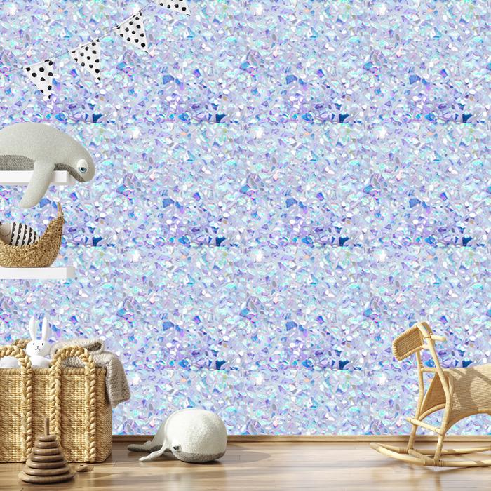 Iridescent glitter wallpaper in blue and azure for the living room and bedroom 50x1000