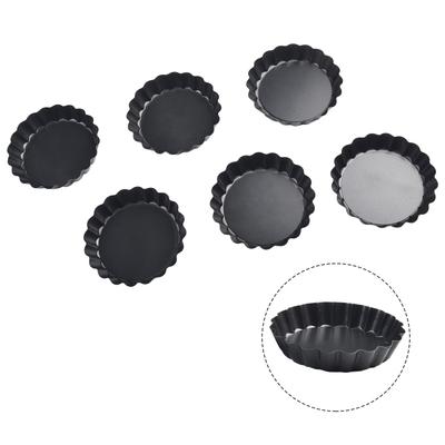 Tarteform Antihaftbeschichtet 4 Zoll Backboden Pizza Ersatz Set 6er Set Tarteförmchen Zubehör Kuchen Kohlenstoffstahl