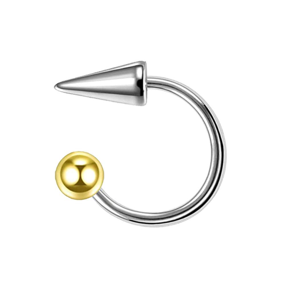 2 Pièces Anneau de Lèvre Piercing Lèvre Goujons Lèvre Anneau de Nez Piercing Gothique Anneau de Nombril Piercing Lèvre Bijoux de Corps