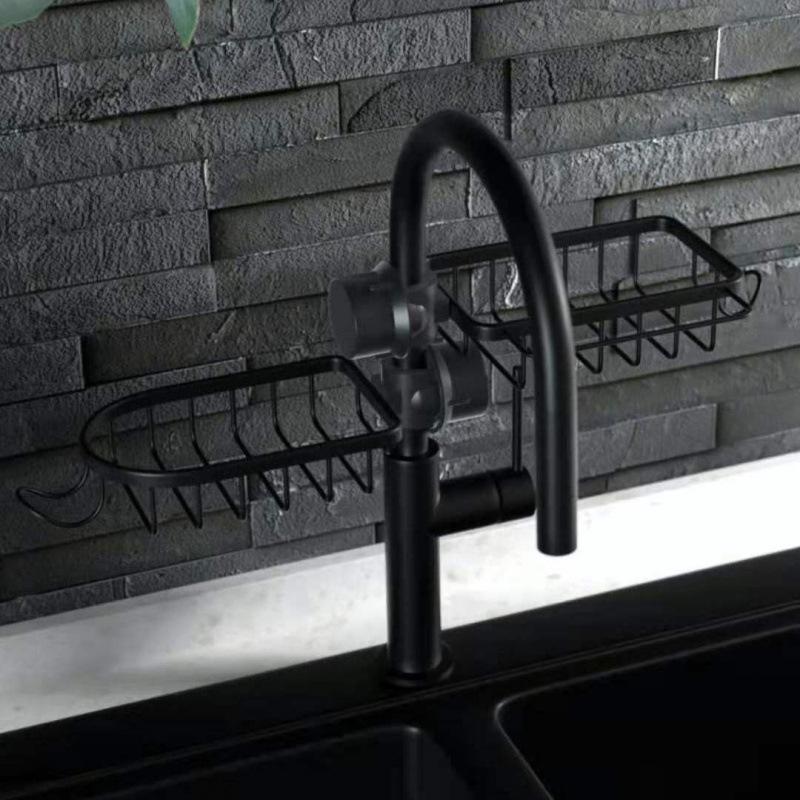 No-Punch Shower Head Storage Rack for Toiletries and Shampoo