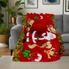Christmas Santa Claus Gift Card Holder WalletBlanket Flannel Throw Blanket for Sofa, Bed, Travel, Camping, Office, Couch, Chair, And Bed Gif