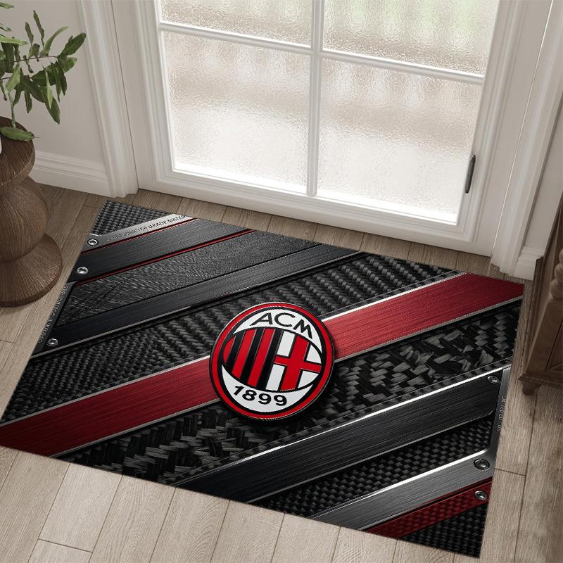 AC Milan Design Crystal Velvet Carpet Cozy Non?Slip Printed Rug For Bedroom Living Room Entrance