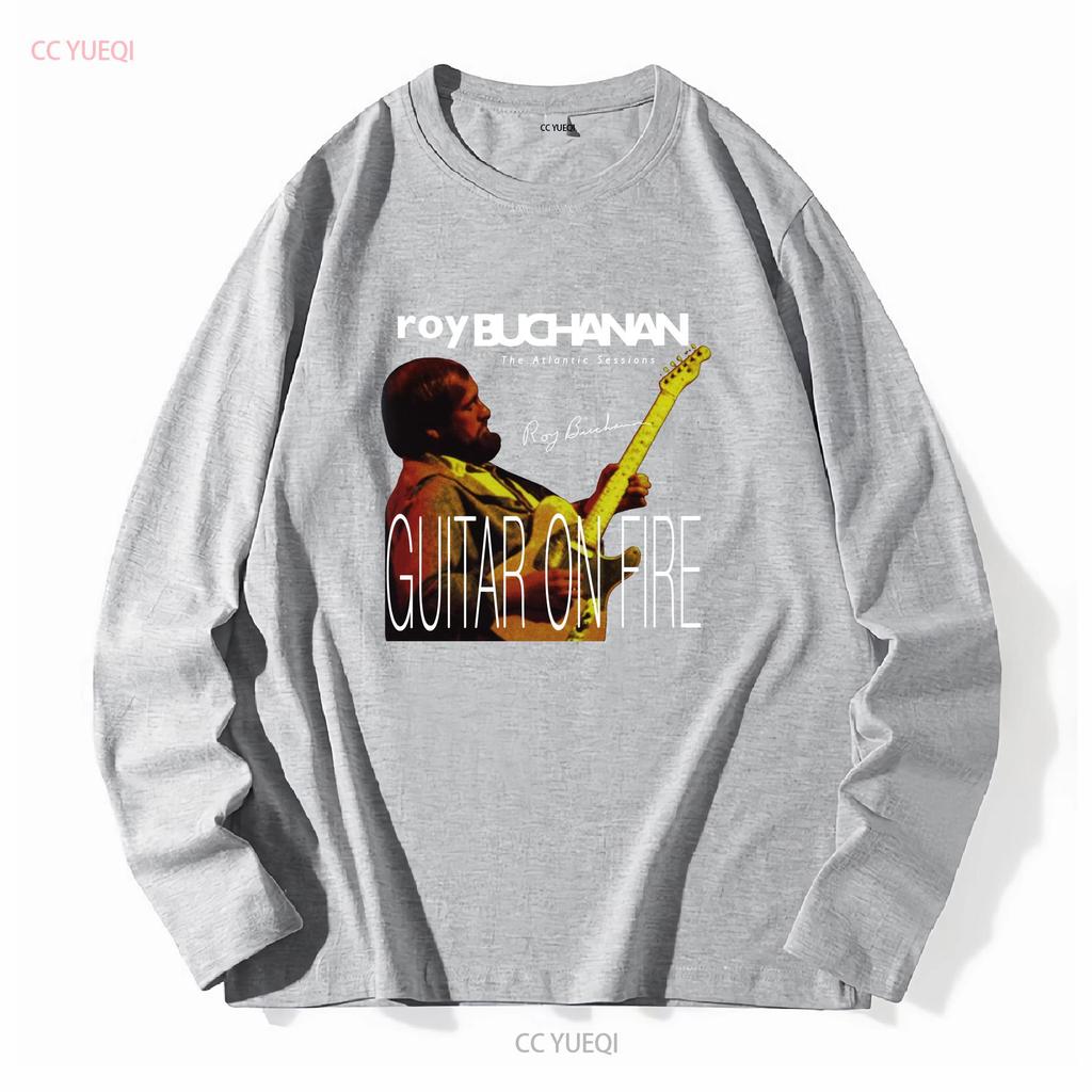 Nuova Roy Buchanan Guitar on Fire La Atlantic T-shirt Tutte le Taglie dalla S alla 5XL 1T196 vintage Lavato abbigliamento di design Casual Unisex