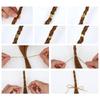 52lots Elegant Hair Extension Link Easy To Use Hair Extension Rings Beads for Braids And Dreadlocks