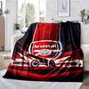 Coperta stampata a tema Arsenal Football Club - Perfetta per divano, letto, viaggi e uso all'aperto | Lavabile in lavatrice, accogliente e resistente.