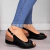 Sandali da Donna Zeppe Retrò Sandali con Zeppa Estivi Calzature da Donna Casual Cucite Sandali Comodi da Donna vbn688