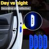 4PCS Reflective Car Door Sticker Auto Safety Warning OPEN Warning Reflector Tape Decal Car Accessories Reflector Sticker