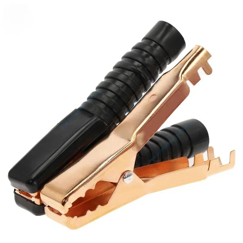 2pcs 300A 138mm Heavy Duty Copper Alligator Clips Terminal Test Electrical Battery Crocodile Clamp for Jumper Cables Boost
