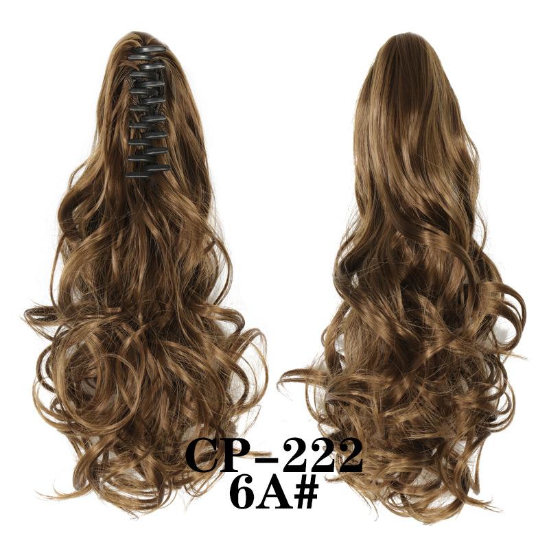 Claw Clip In Ponytail Extension Synthetic Hairpiece Curly Wavy Hair Extension 15 Inch Long Ponytail Hairpieces For Women Girl