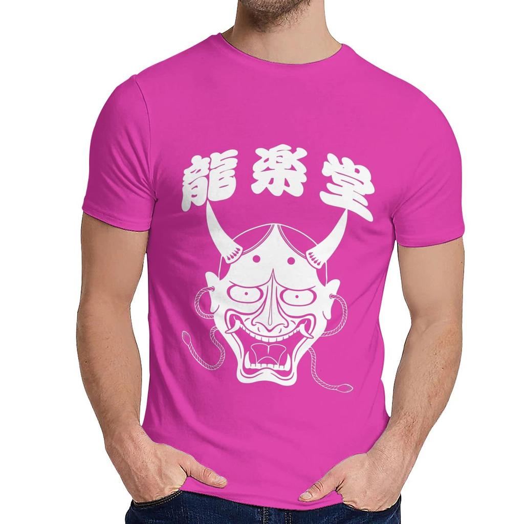 Japan Hannya Mask T Shirt Round Neck Harajuku Man Cotton Big Size T Shirt