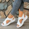 Women Casual Open Toe Slingback Sandals Lightweight Breathable Slip On Summer Shoes Comfortable Flexible Sole Outdoor Footwear
