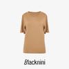Blacknini Yin Huafu/"LP Style" Italy Organza 100 Mulberry Silk Comfortable 0 Pressure Feeling Short Sleeve T-shirt