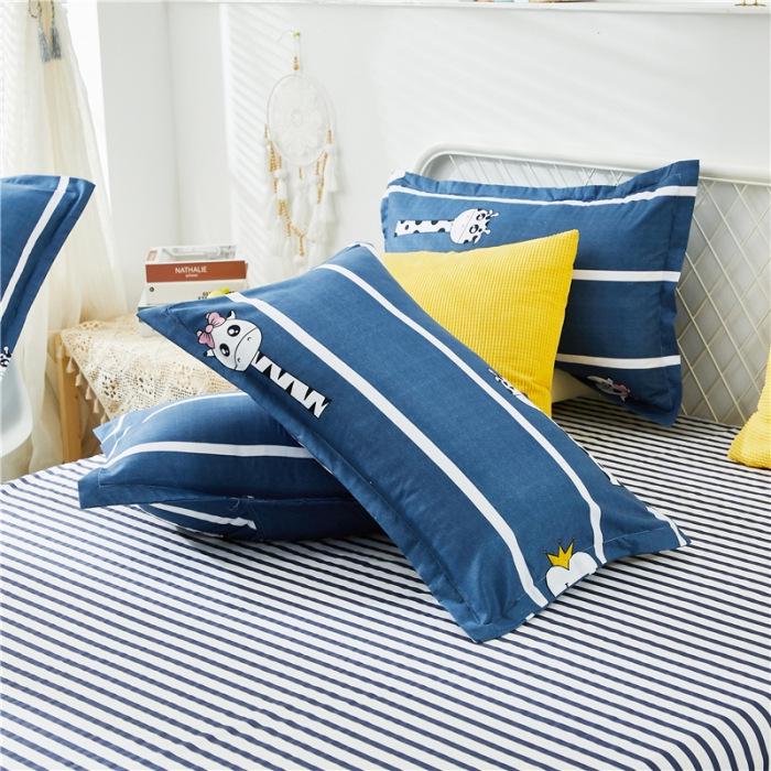 Aloe Vera Cotton Printed Pillowcase Pair, Standard Size 48x74 Cm