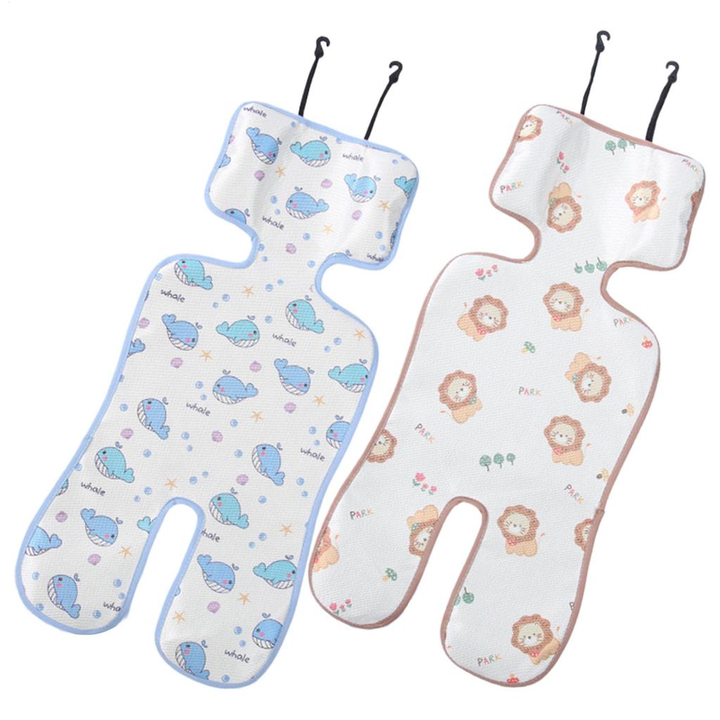 Stroller Cooling Pad for Baby Car Seat Cooler Pad Cooling Liner for Toddler Ice Silk Breathable Soft Cooler Mat Cushion Car Seat