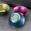 Double Wall Gongfu Tea Cup Heat Insulated Chinese Tea Cup Titanium Tea Cup  Camping and Travel