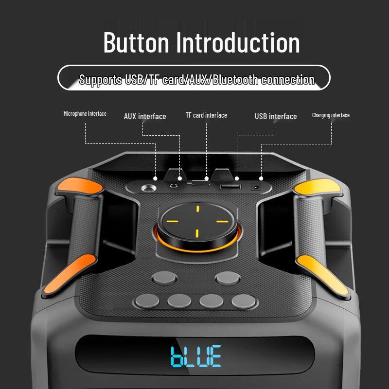Newmine Portable K-Song Bluetooth Speaker CN Plug (adapter Included)