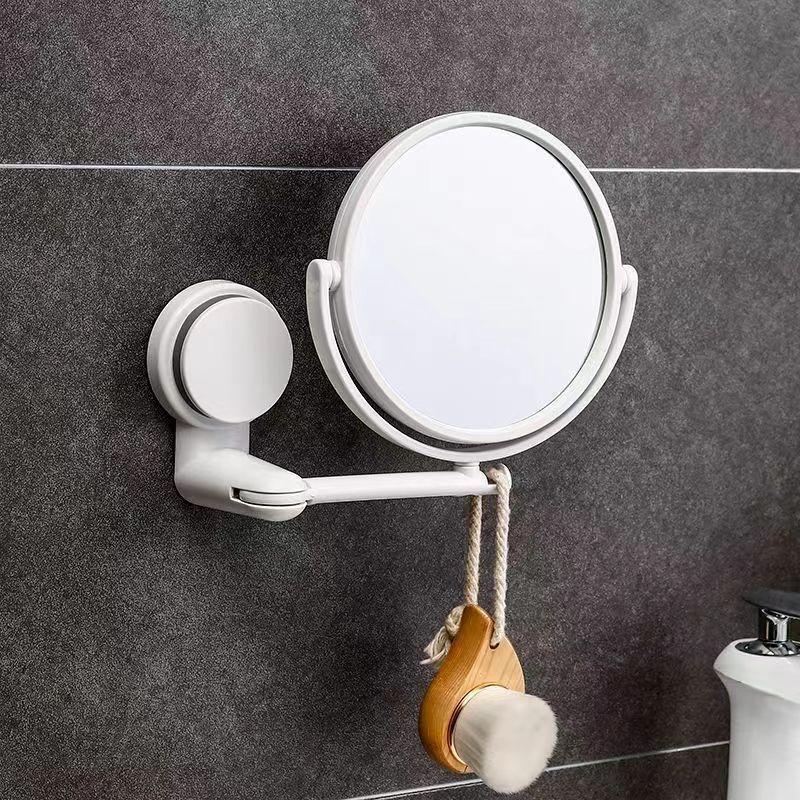 Wall-Mounted Folding Bathroom Vanity Mirror for Dorms
