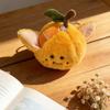 Creative Peelable Orange Fruit Plush Toy Cute Simulation Food Keychain Backpack Pendant Soft Stuffed Doll Birthday Gift Kids