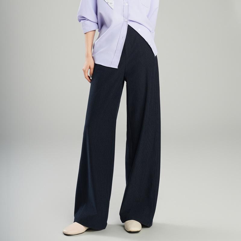Women's High Waist Wide Leg Banana Pants - Slimming, Drapey, Loose Fit for Spring & Autumn