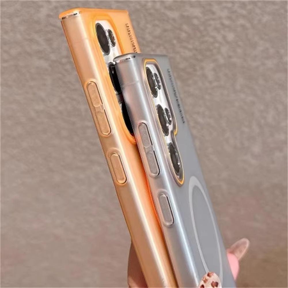 Double Color Matte Hard PC Phone Cases For Samsung Galaxy A56 A36 A16 A55 A35 A15 A54 A34 A14 5G Case For Magsafe Magnetic Cover