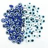 Z12 50pcs/lot 8mm Multicolored Charm Evil Eye Resin Spacer Bead Jewelry Making DIY Handmade Earring Bracelet Trend Accessories