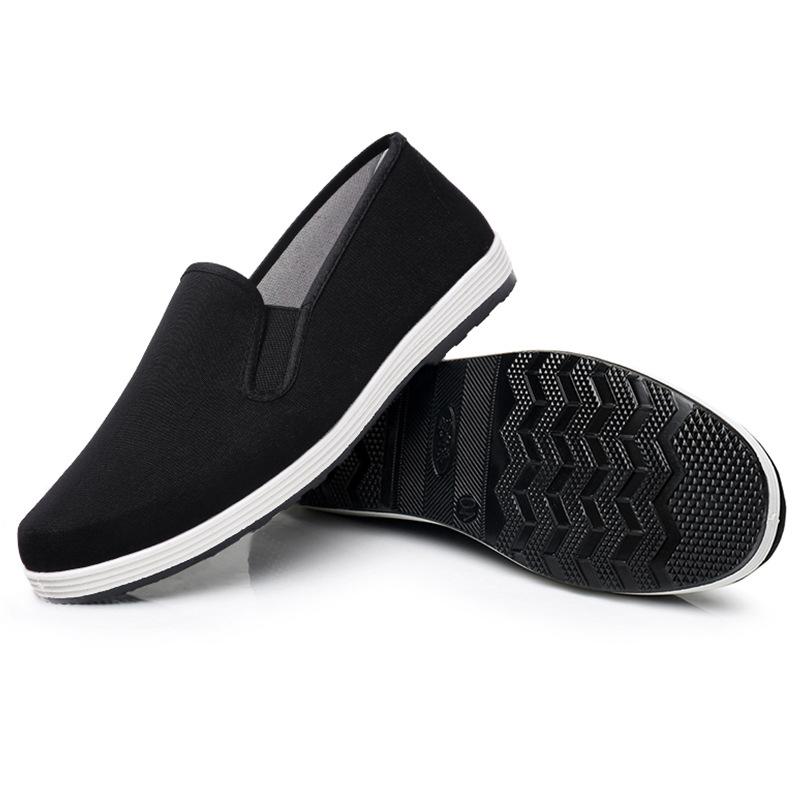 Scarpe da Kung Fu Tradizionali Cinesi Neutre in Cotone Scarpe Sportive da Allenamento Arti Marziali Tai Chi Traspiranti e Resistenti all'Usura Sportive