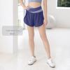 Women's Color Block Two-Piece Yoga Shorts - Nude Feel, Anti-Exposure, Quick-Dry Running Fitness Shorts