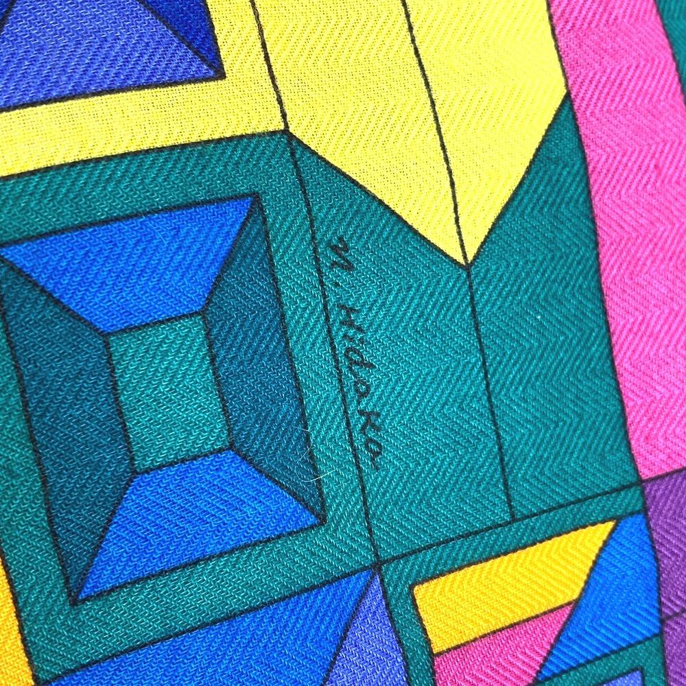 Hermes LE FIL DARIANE (Ariadne's Thread) Calle Jean 140 Large Shawl Stole Scarf
